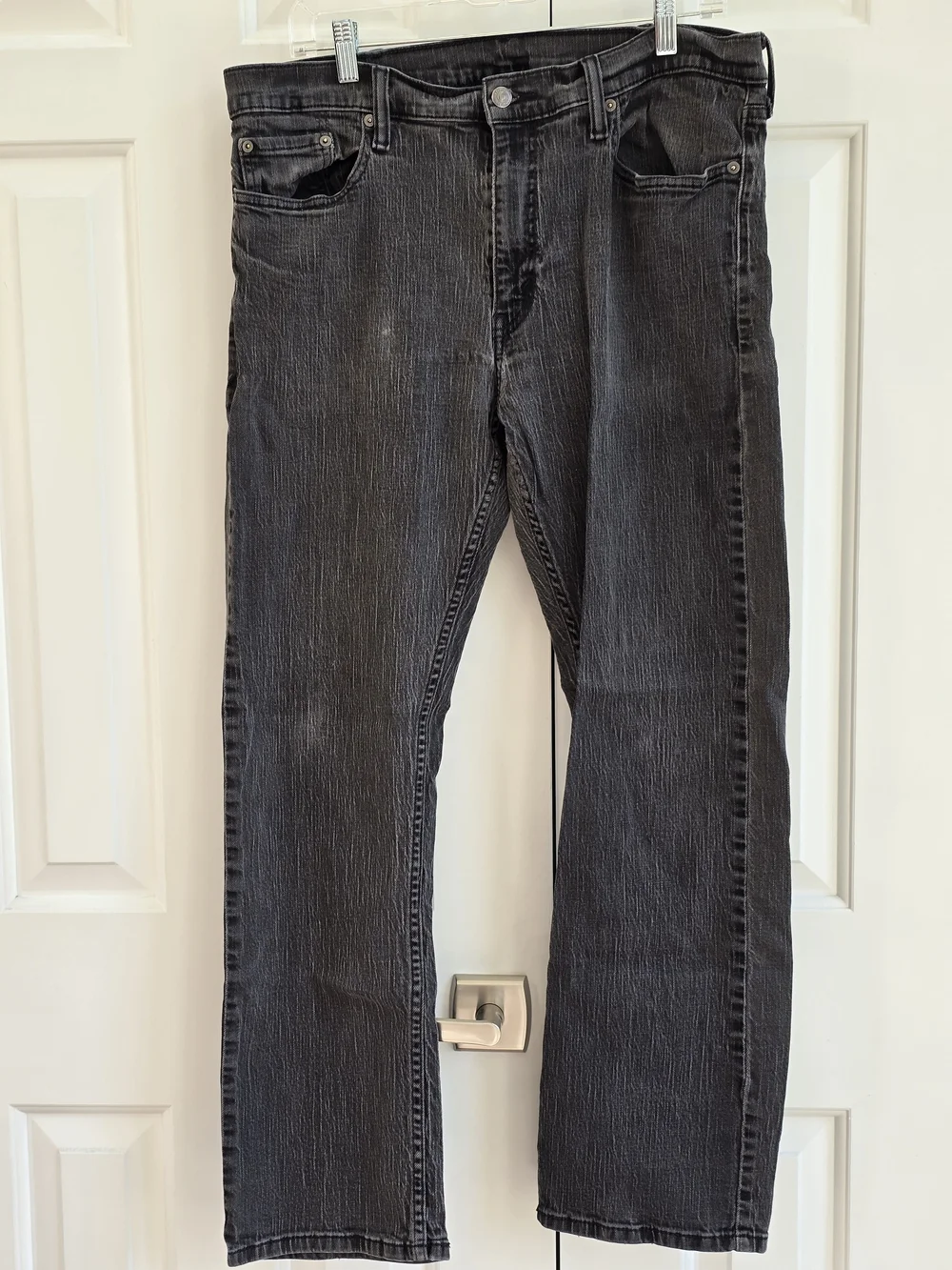 Levi's Men's Straight Jeans in Washed Black
